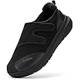 FitVille Extra Wide Fit Diabetic Shoes for Men Easy Close Orthopedic Slippers Adjustable Slip On Walking Sneakers for Swollen Feet Plantar Fasciitis