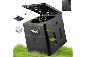 OTraki Toilette de Camping Portable Adulte Toilette Pliable avec Couvercle et 12 Sacs Poubelles Urinoir Unisexe Voiture WC Portable Pliante Seau Hygiénique pour Homme Femme Voyage Embouteillages