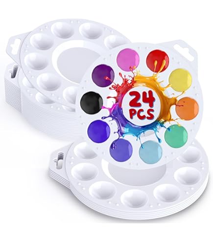 10 -WELL PAINT Palette Slanted Wells Watercolor Leak Proof Rectangular