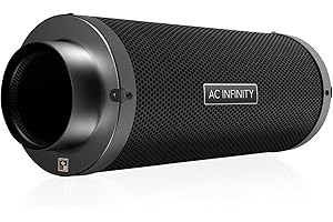 AC Infinity Air Carbon Filter 250mm with Premium Australian Virgin Charcoal for Inline Duct Fan, Odor Control, Hydroponics, Grow Rooms, 10-Inch
