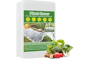 GUKULIVEL Garden Fleece for Plants Protection, 35gsm 2x5M Plant Covers Frost Blanket for Winter, Frost Protection Fabric, Garden Row Covers Tunnel for Outdoor Plants