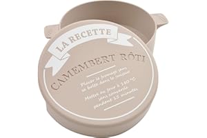 CÉCOA • Cuit-Camembert Silicone avec Couvercle • Cuisson Fondante au Four ou Micro-ondes • Compatible Lave-vaisselle • Résistant, Pratique et Facile à Nettoyer • Idéal Fromage Chaud Maison