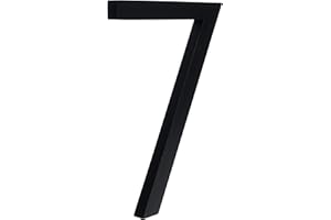 HASWARE Numero civico galleggiante 6 pollici (15 cm) Elegante porta numeri targa alfabeto Numeri indirizzo di casa (7, Nero)