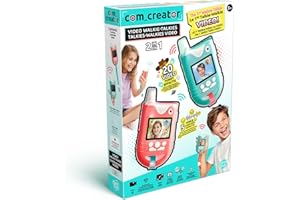 Canal Toys - Kit Talkies-Walkies 2 en 1 Vidéo pour Enfant - Communique et Amuse toi avec tes Amis à Distance - 2 Modes - Cadeau Jouet Électronique Enfant - Distance 300M - 20 Effets - 5 Voix - INF 042