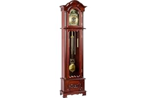 ‎STILISTA STILISTA Maxstore große mechanische Retro Vintage Standuhr Kronos Mahagoni, 200 cm x 52 cm x 24,5 cm, Regulator, Pendeluhr antik Holz