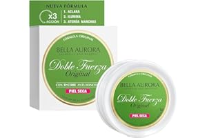 BELLA AURORA - Crema Doble Fuerza para Piel Seca 30 ml, Tratamiento Aclarante, Ilumina la Piel y Atenúa Manchas, Textura Rica y Untuosa, Crema Antimanchas e Hidratante, con B-Core 221