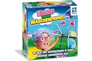 Megableu, Hildes Wilde Wäschespinne, Familienspiel ab 4, Lustiges Aktionsspiel mit motorischen Herausforderungen, Spannendes Kinderspiel, Für 2–4 Spieler ab 4 Jahren