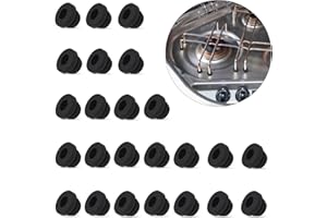 UTXN 24 Pezzi Gommini Porta Pentole, Occhiello in Gomma per Fornello Occhielli in Gomma per Fornello Camper Piedini in Gomma per Fornelli Camper Compatibile con Aste da 5 mm Dometic, Smev e Thetford