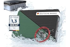 Planenfux® Poolabdeckung rechteckig 300x200 cm | 2-in-1 Poolplane rechteckig aus 200g/m² PE Material | Solar Pool Abdeckplane rechteckig für Sommer & Winter | Pool Plane | 360x260 cm Pool Abdeckung