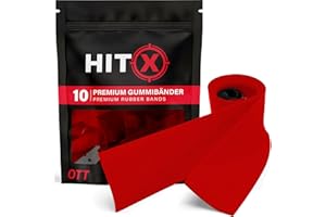 ‎HITX HITX® Steinschleuder Gummi Stark | 10 Stück | Zwille Gummi Band Für Schleuder | OTT & TTF gebunden | Gummi für Steinschleuder Slingshot Gummi Ersatzgummi für Schleuder