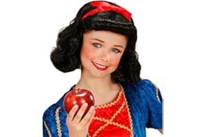 NET TOYS La Peluca de la Peluca de Blancanieves para niños Negro diseño de la Peluca para niña de la Peluca de la Peluca de la Peluca de Princesa Princesa