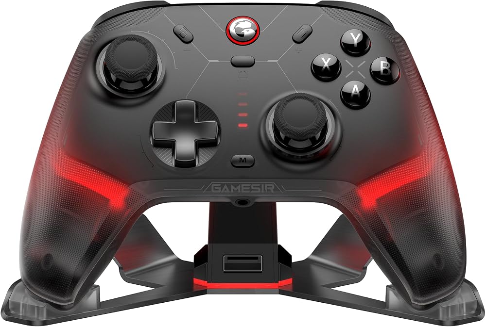 GameSir Cyclone 2 Wireless PC Controller,1000Hz,TMR Joysticks | Hall Effect & Micro 2'si 1 arada Tetikleyiciler, PC/Android/Switch/Switch 2 için Şarj Dock ile PC Oyun Denetleyicisi
