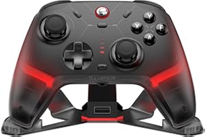 GameSir Cyclone 2 PC Controller Mag-Res TMR Sticks 1000Hz Report Rate Hall & Micro 2-en-1 Triggers RGB Lighting with Charging Dock for PC/Switch/iOS/Android (Negro)