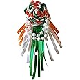 Independence Day Tricolor Tiranga Ribbon Brooch Badge
