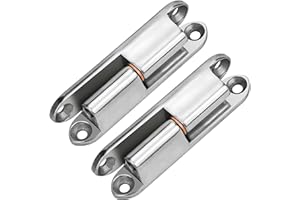 KAONESS 2 Pezzi Cerniera di ristrutturazione Cerniera pesante con foro Cerniere in acciaio inossidabile, cerniere per porte e finestre per porte in legno, mobili, armadi（17 x 80cm)）