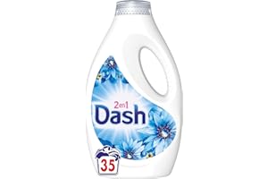 ARIEL Dash 2in1 Lessive Liquide 35 Lavages, Envolée D’Air Pouvoir Ultra Nettoyant Et Fraîcheur Longue Durée