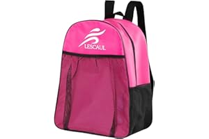 PORUPAEL Mochila para patinaje sobre hielo, bolsa para zapatos de patinaje sobre hielo, con correa ajustable para el hombro y asa superior, bolsa para zapatos de patinaje sobre hielo, bolsa para