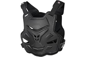 SJAPEX Kids Body Armor,Motorcycle Body Armour Armor Chest Protector Back Protector Motocross ATV Guard Cycling Skiing Riding Skateboarding Chest Back Spine Protection Black,均码