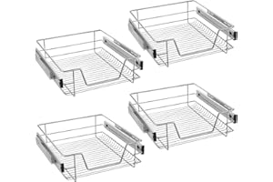 UISEBRT 4X Cajón de Cocina Cajón telescópico 50cm - Armario extraíble de Cocina (50cm)