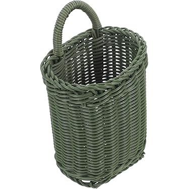 NAMVERA Hängekorb Wasserhyazinthe - Handgeflochten, 21.6x10.2x30.5cm, Boho Deko