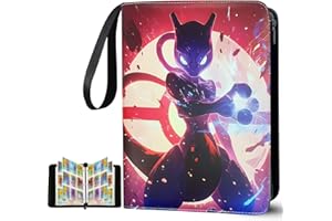 UNIGUARDIAN Card Binder for Pokemon 900 Pockets, Trading Card Binder 9 Pocket 50 Pages, Card Holder with Zipper, Portable Trading Card Album