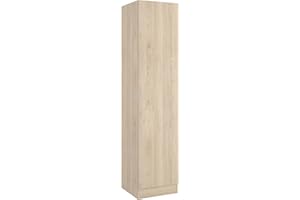 DEKIT GRUPO RIMOBEL Essen Armario ropero de 1 Puerta, Madera de ingeniería, Roble Natural, 184x41x52 cm
