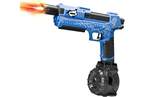 FYGURSO Electric Water Gun for Adults Kids, Automatic Squirt Gun with a Long Range of up to 26 Ft, LED Light Large Capacity IP7 Waterproof Fully Auto Water Guns (Blue)