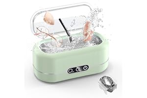 TIPTOP HOME Ultraschallreinigungsgerät, 48000Hz Ultraschallreiniger, Brillenreinigungsgerät, 350ml Ultraschallreiniger, mit 2 Reinigungsmodi, geeignet für Schmuck, Brillen, Uhren, Ringe, Zahnersatz usw