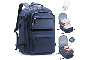 SZLX Mochila al Vacío con Bomba Equipaje de Mano 40x30x20 Ryanair Vueling Wizzair Mochila Viaje Cabina Avion 40x20x25 Mujer Maletas de Viaje Cabina 45x36x20 Easyjet Mochila Portatil con USB Hombre