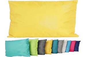 ‎JACK JACK Outdoor Lounge Kissen 30x50cm Dekokissen inkl. Füllung Wasserfest Sitzkissen Garten Stuhl Lotus Effekt, Farbe:Gelb