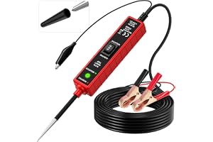 Automotive Circuit Tester Power Probe 6-24V DC Test Light with 13ft Leads, 12V Vehicle Breaker Finder & Continuity Test Tool for Car, SUV, Truck Electrical Troubleshooting