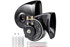 Rupse Hupe Autohupe Laut Horn Signalhorn für 12v Pkw Lkw Wohnmobile Motorräder Schiffe E-Bikes,2 Stück