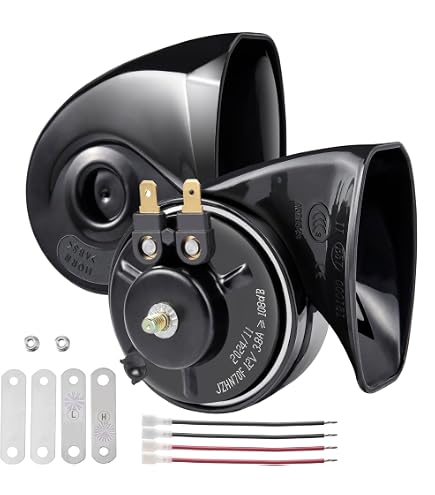 100mm Hupe Für Harley Custom Hupe Teragon Chrom, 10cm, Für Harley - Davidson Hupe 230 V