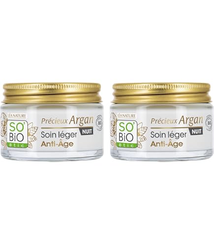 Sérum Visage SO'BiO étic Argan Précieux - Fermeté Anti-Âge 30 Ml, Origine France