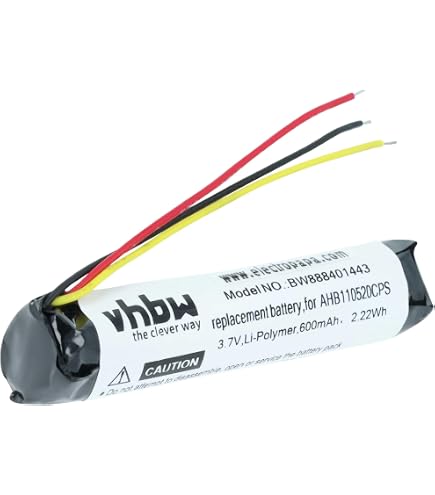 Batterie Vhbw 1000mAh 3,7V Li-Polymère Pour Casque AKG Y50BT – Remplacement Haute Autonomie Écouteurs Sans Fil