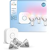 Philips Hue Essential 3'l&uuml; GU10 Spot Başlangı&ccedil; Seti 345 Lumen - 15.000 Saat Ampul Kullanım &Ouml;mr&uuml;