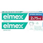Elmex Sensitive Toothpaste Pack 2x75ml | For Sensitive Teeth, Protection Against Caries with Amine Fluoride