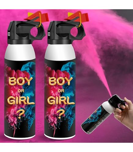 FLG Gender Reveal Konfetti Kanone – 2er Set, Rosa, Biologisch Abbaubar, Für Babyparty