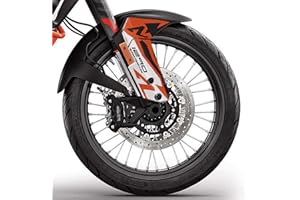 Resin Bike Motorcycle 3D Stickers Compatible with KTM 1290 Super Adventure-R 2018. Fender Protection from Impact and Scratches. Resin Stickers - Made in Italy