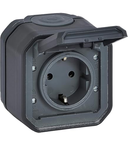 LEGRAND Plexo New Feuchtraum-Schalter IP55 - Aufputz Wechselschalter Mit Ortungsleuchte