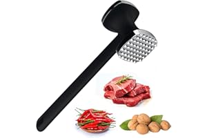 Baxcdyswe Marteau Viande, Attendrisseur de Viande Antiadhésif Double Face avec Manche Antidérapant Marteau a Viande Attendrisseurs Professionnel pour Steak pour Steak, Poulet, Poisson, Porc
