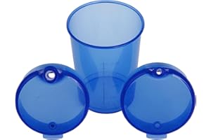 Bicchiere di bevanda Aiuto becco tazza set: 1 X tazza blu + 2 X coperchio blu (1 X piccola apertura + 1 X Grande apertura) NEUWARE tiga-med
