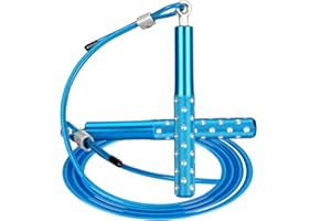 Cuerda de saltar, cuerda de saltar de velocidad Wastou para ejercicio de fitness, cuerda de saltar ajustable para adultos para hombres, mujeres, niños, niñas