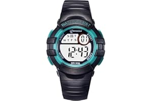 GUUMUXIN Reloj Niño Niña Digital,7 Colores Impermeables Relojes de Pulsera Infantil,Relojes Deportivos de Pulsera Multifuncionales para Exteriores con Cronómetro/Alarma para Niños