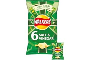 Walkers Chips Salt & Vinegar - 6 x 25gr