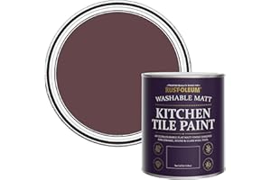Rust-Oleum Purple water resistant Kitchen Tile Paint in Matt Finish - Mulberry Street 750ml