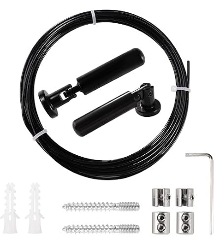 5m Tringle à Rideaux Kit,pour Rideau en Acier Inoxydable pour Rideau