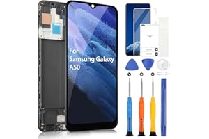 ARSSLY LCD Screen for Samsung Galaxy A50 2019 A505F A505YN A505FD A505A Display Digitizer Touchscreen Assembly with Tools (Black with Frame, 6.4 inch)
