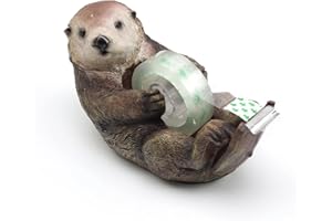 LWLWA Abroller Klebeband, Harz Paketklebeband Abroller für Tische, Niedlich Paketband Abroller, Inklusive 1 Rolle Klebeband, Klebebandabroller Kinder, für Büro, Schule Oder als Geschenk