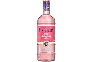 Finsbury Wild Strawberry Gin Mit 37,5 Prozent Vol, Der Pink Premium Gin - Erdbeer Und Himbeernoten - Perfekt Mit Tonic und Frischen Beeren, 0,7 L